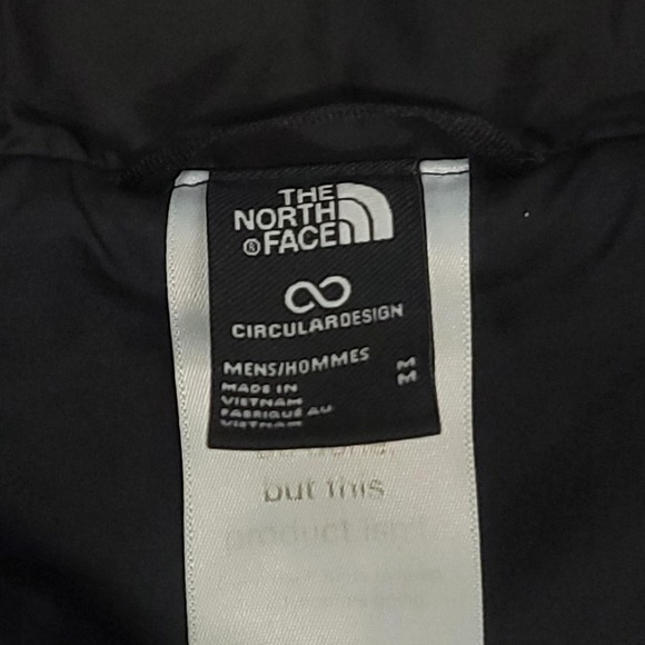 North Face Jacket Mens Medium Black Quilted Thermal Insulation Lightweight - Picture 3 of 15